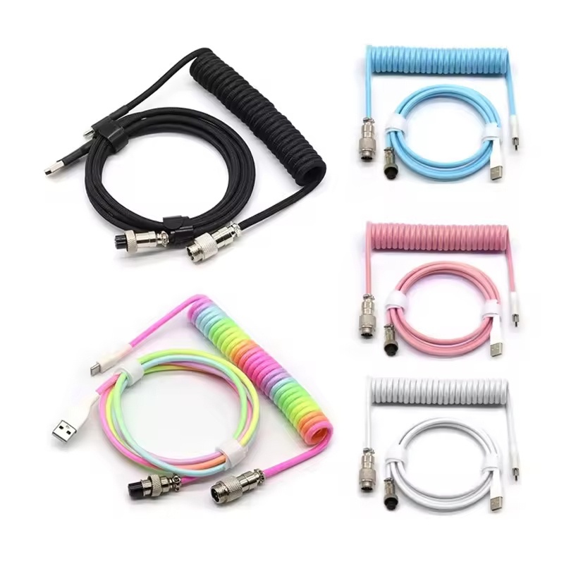 Mechanical Keyboard Coiled Cab - Gaming Keyboard Type C ulasan dan harga