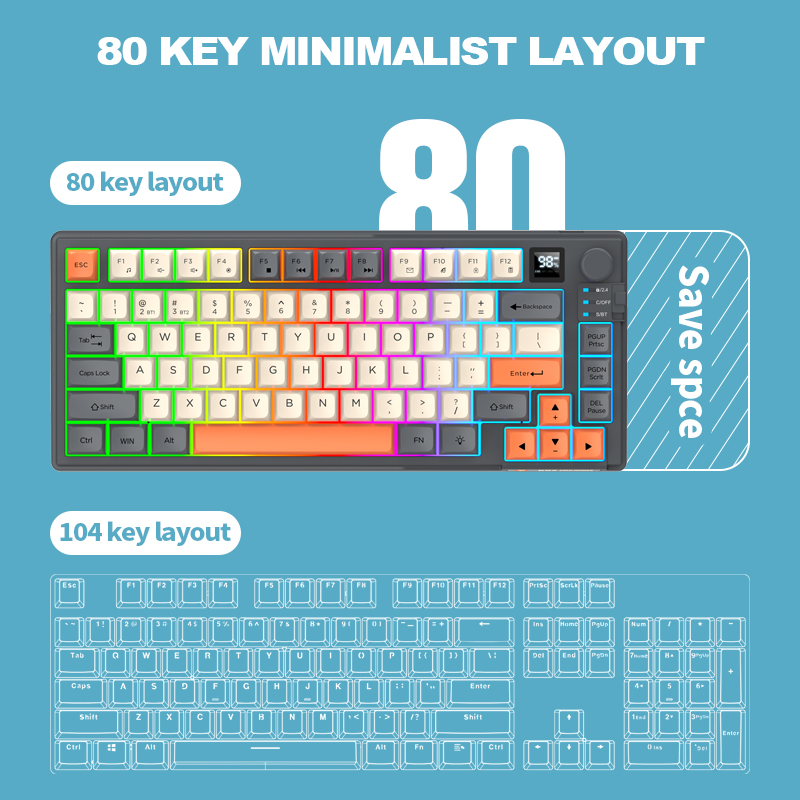 Dual-Mode 2.4G Bluetooth Wirel - Gaming Keyboard Mouse Combo ulasan dan harga