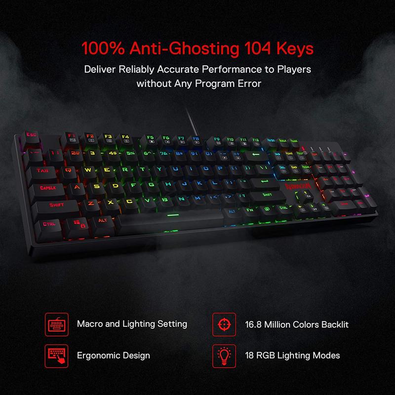 Redragon K582 SURARA RGB LED B - Gaming Keyboard Mouse And Headset Combo ulasan dan harga