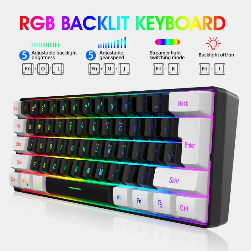 Keyboard and Mouse 60% Compute - Gaming Keyboard Mouse And Headset Combo ulasan dan harga
