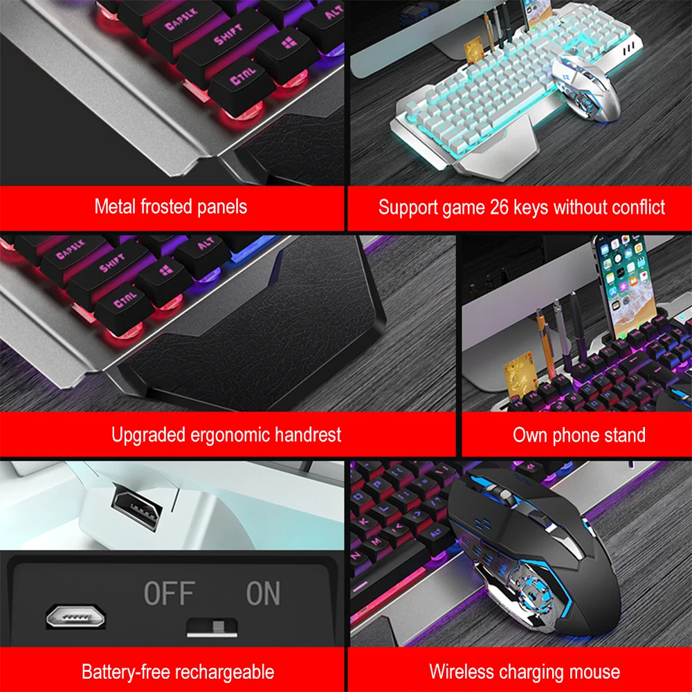 K680 Rechargeable 2.4G wireles - Gaming Keyboard Mouse Combo ulasan dan harga