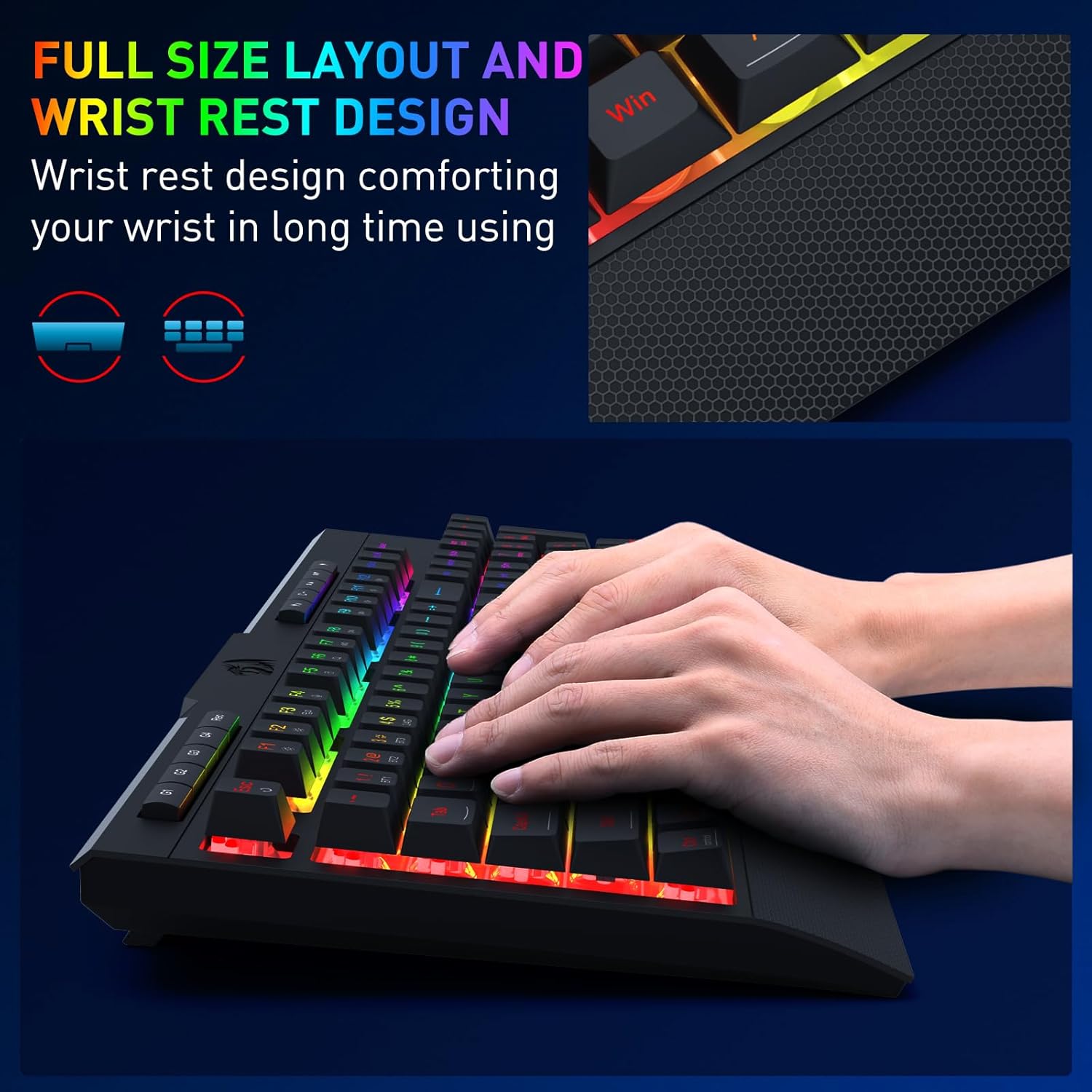 Redragon S151 PRO 3-Mode Wilre - Gaming Keyboard Mouse And Headset Combo ulasan dan harga
