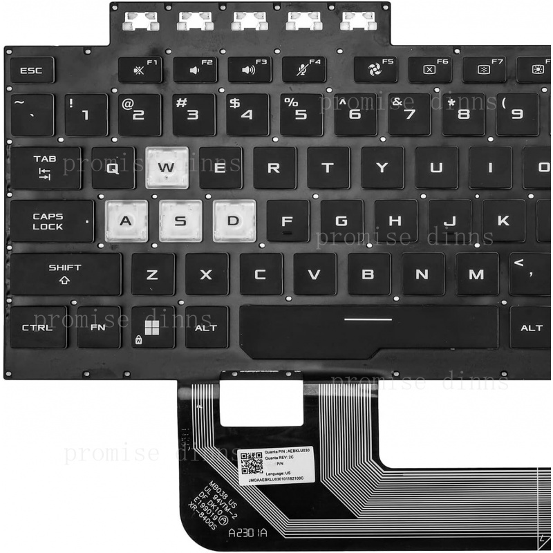 M   US Keyboard for Asus TUF G - Gaming Keyboard Backlit ulasan dan harga