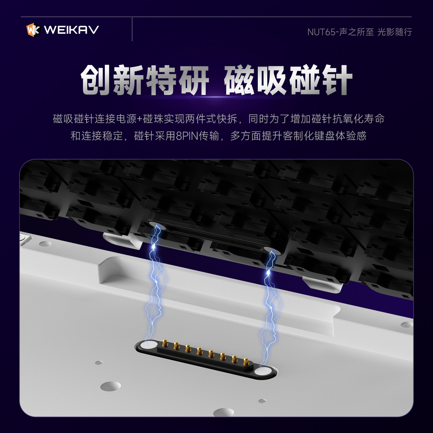 New Weikav Nut65 Aluminum Mech - Gaming Keyboard Wireless ulasan dan harga