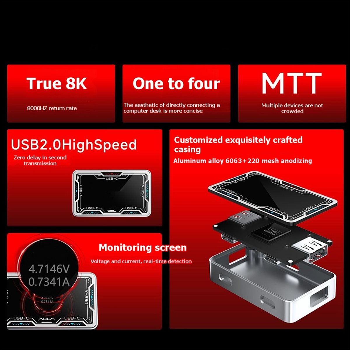■★New Arrival Fashion  Gaming  - Gaming Keyboard Splitter ulasan dan harga