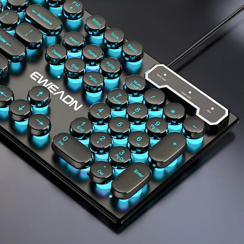 Retro Punk Mechanical Feel Key - Gaming Keyboard Backlit ulasan dan harga