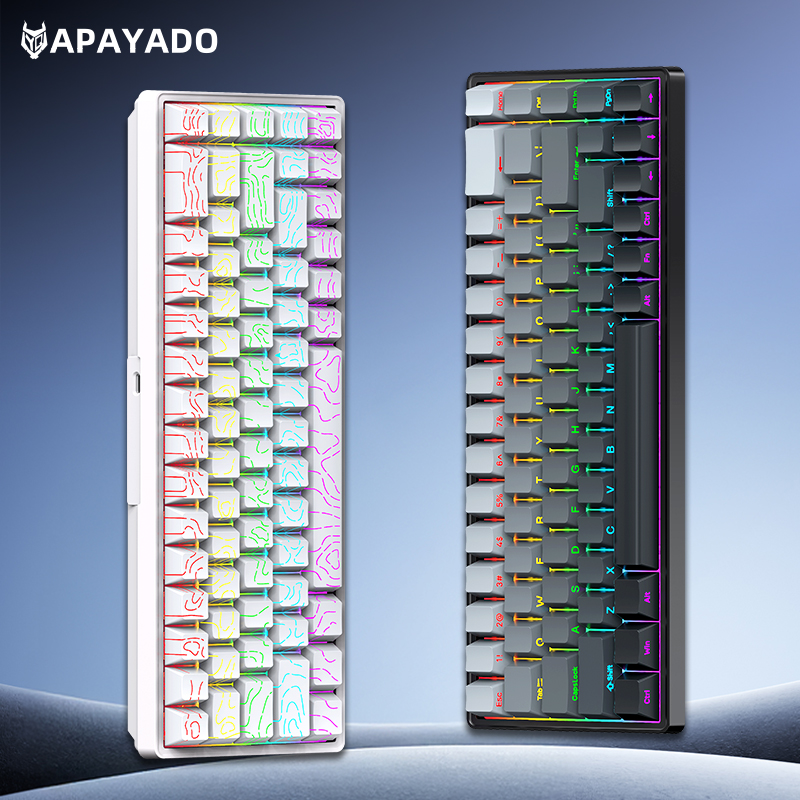 APAYADO A68 Wired Mechanical K - Keyboard Gaming Blue Switch ulasan dan harga