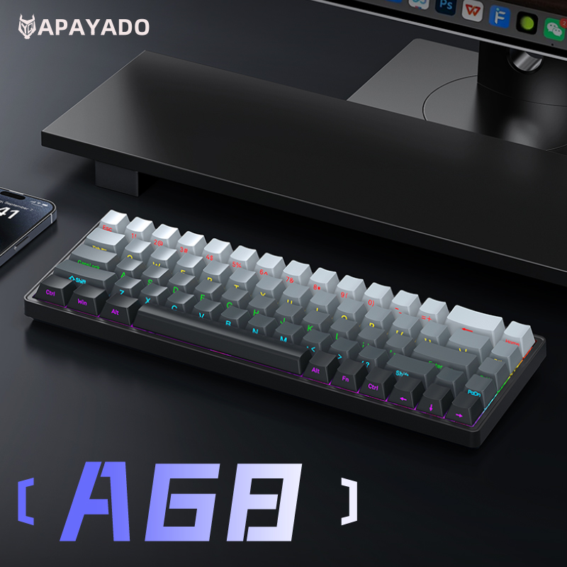 APAYADO A68 Wired Mechanical K - Keyboard Gaming Blue Switch ulasan dan harga