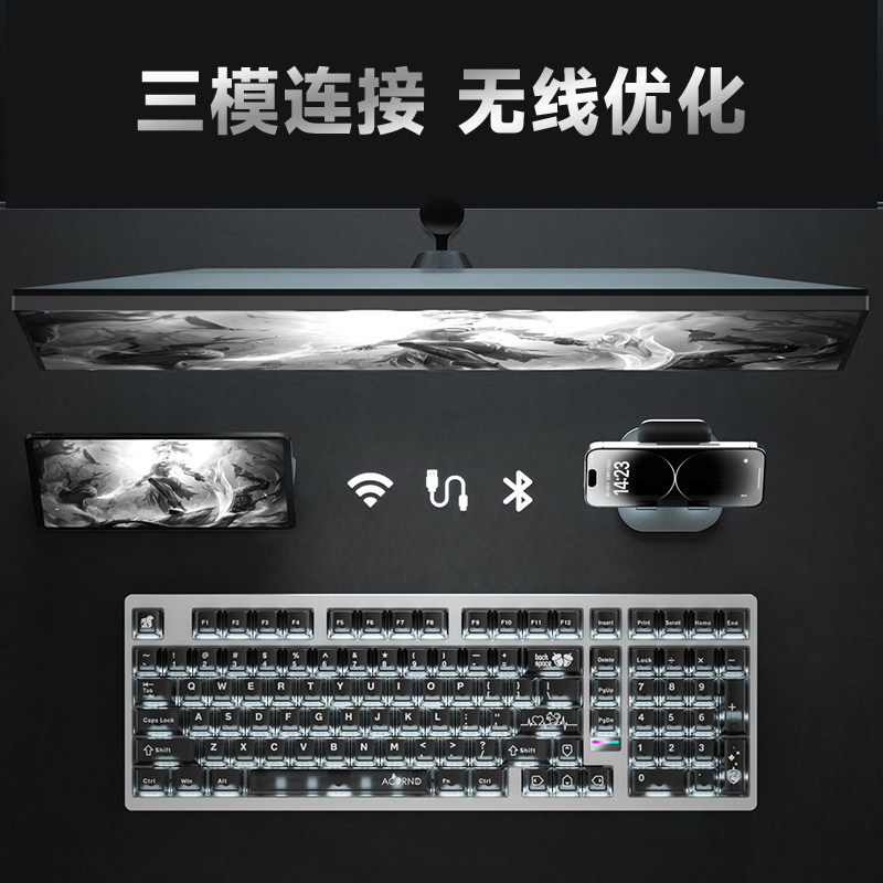 Weika Max102 Aluminum Case Wir - Gaming Keyboard Wireless ulasan dan harga