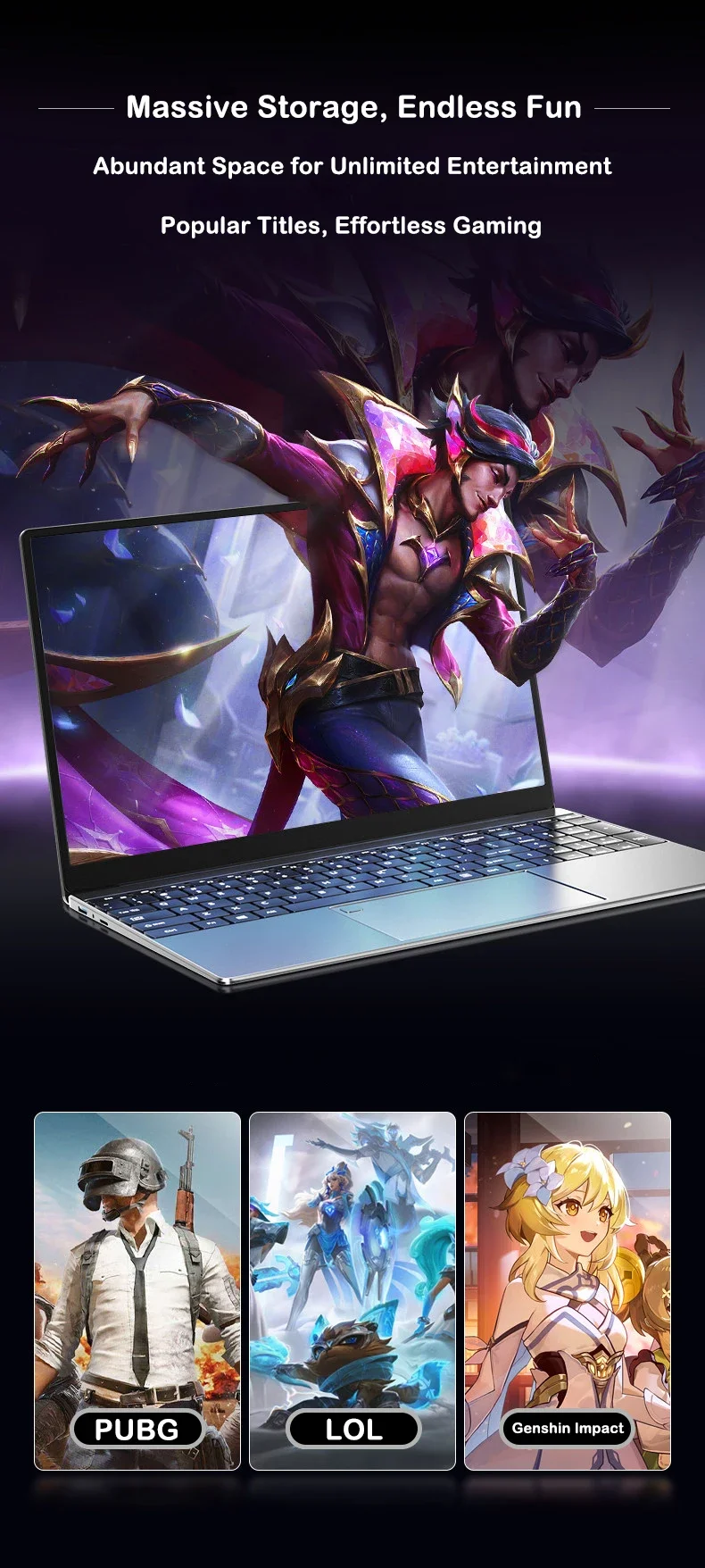 2026 14.1 Inch Ultra Thin Lapt - Gaming Keyboard Backlit ulasan dan harga