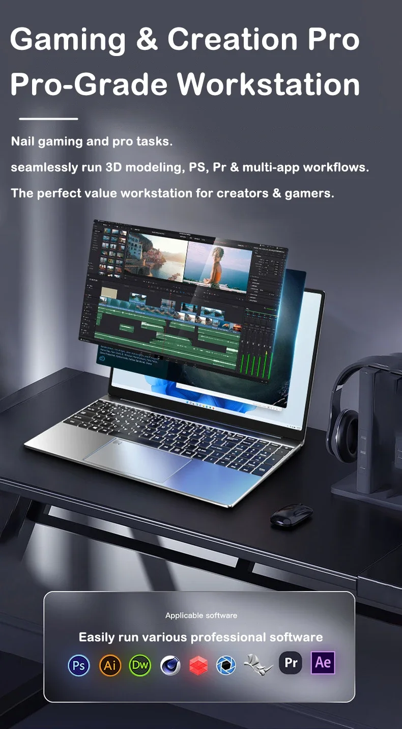 2026 14.1 Inch Ultra Thin Lapt - Gaming Keyboard Backlit ulasan dan harga