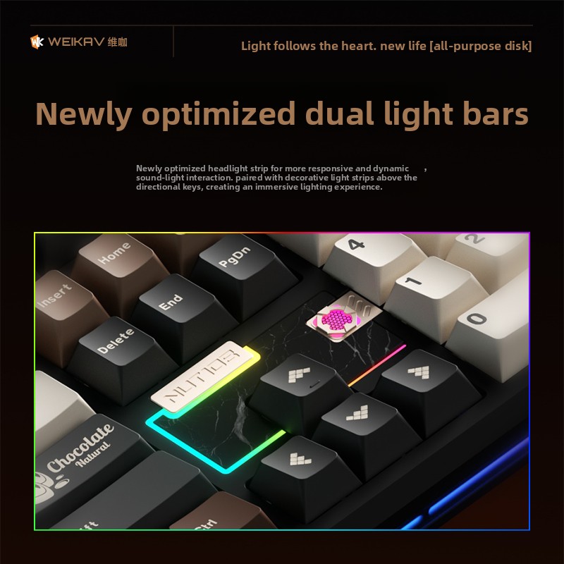 WEIKAV NUT108 Mechanical Keybo - Gaming Keyboard Wireless ulasan dan harga