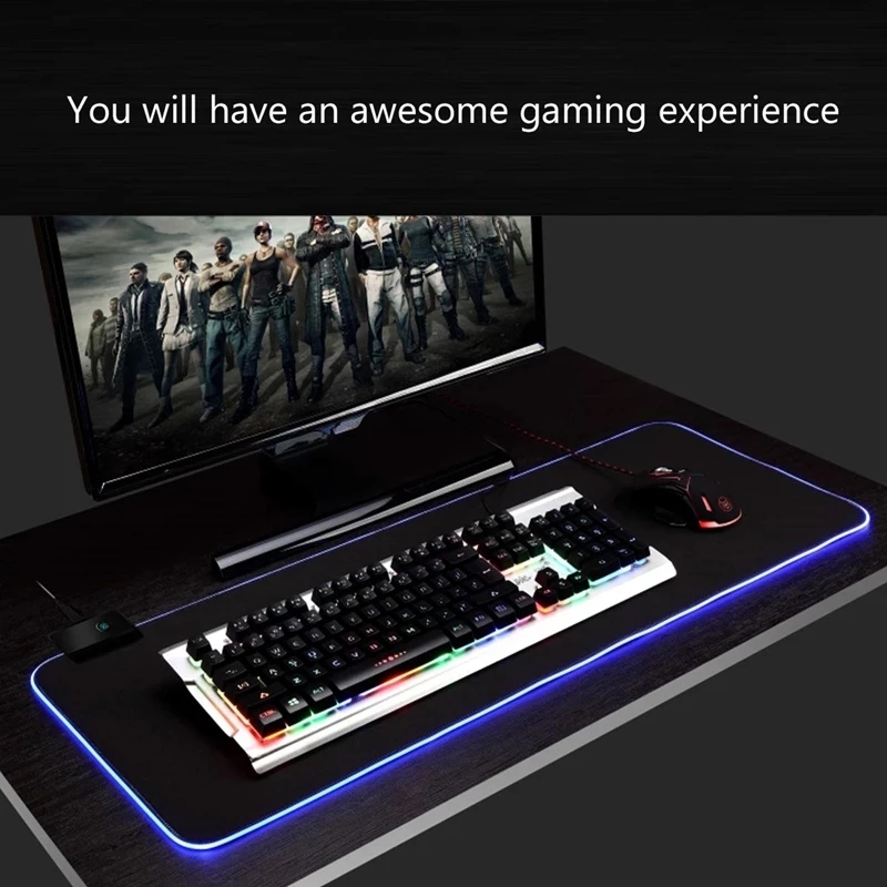 LED Light Mousepad RGB Keyboar - Gaming Keyboard No Rgb ulasan dan harga