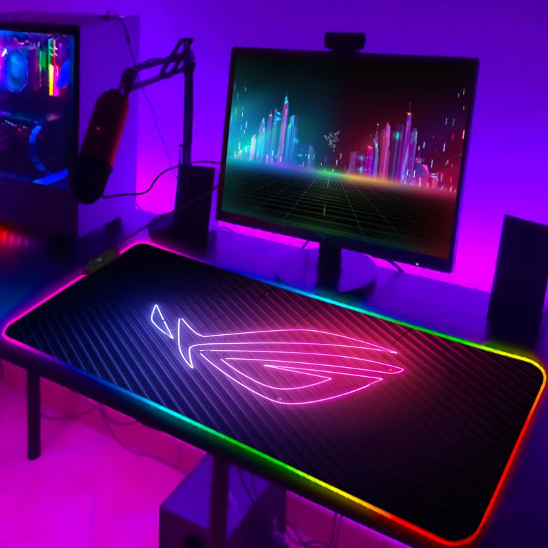 RGB Mousepad Cool ROG Mouse Pa - Gaming Keyboard No Rgb ulasan dan harga
