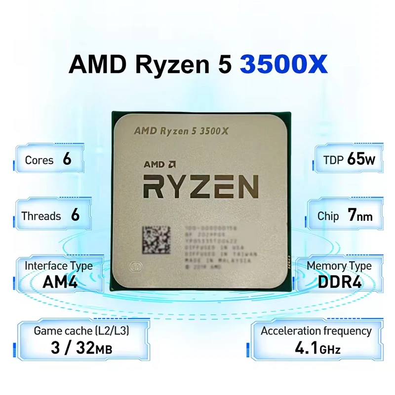 AMD Ryzen 5 R5 3500X 3.6GHz 6- - Amd Cpu Ryzen 5 ulasan dan harga