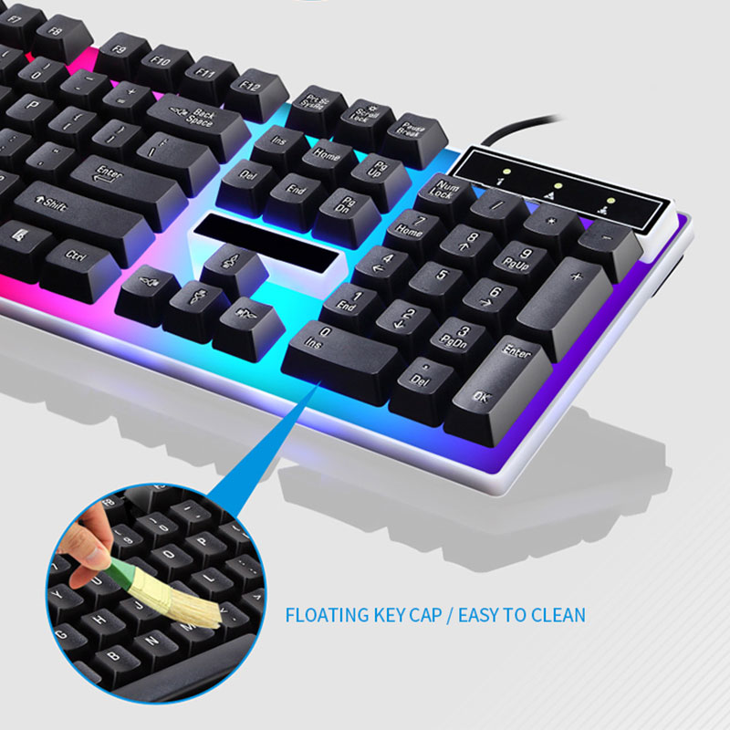 RGB Gaming Keyboard Gamer Keyb - Gaming Keyboard Mouse Combo ulasan dan harga