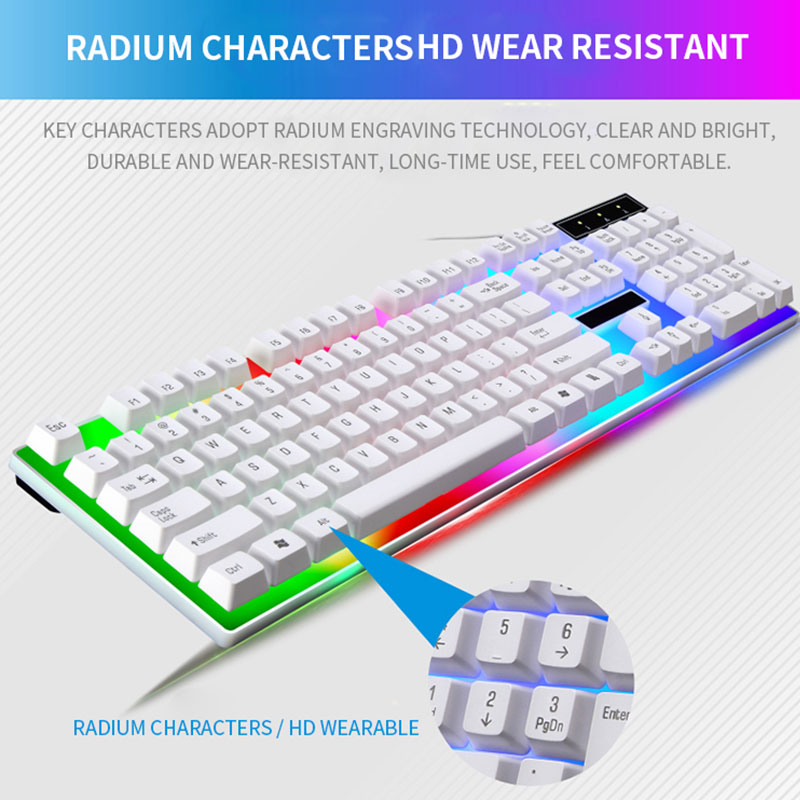 RGB Gaming Keyboard Gamer Keyb - Gaming Keyboard Mouse Combo ulasan dan harga