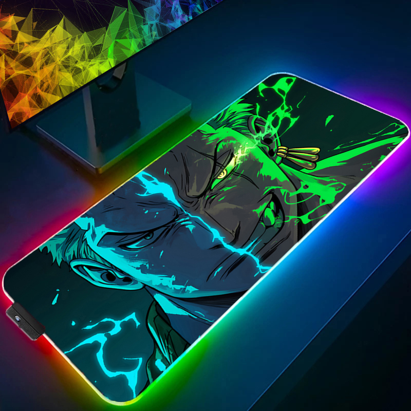 ONE PIECE Zoro Mouse Pad RGB G - Gaming Keyboard Backlit ulasan dan harga