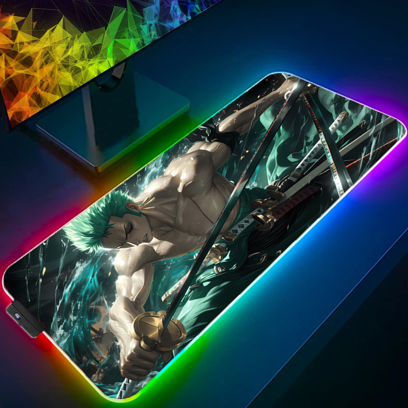 ONE PIECE Zoro Mouse Pad RGB G - Gaming Keyboard Backlit ulasan dan harga