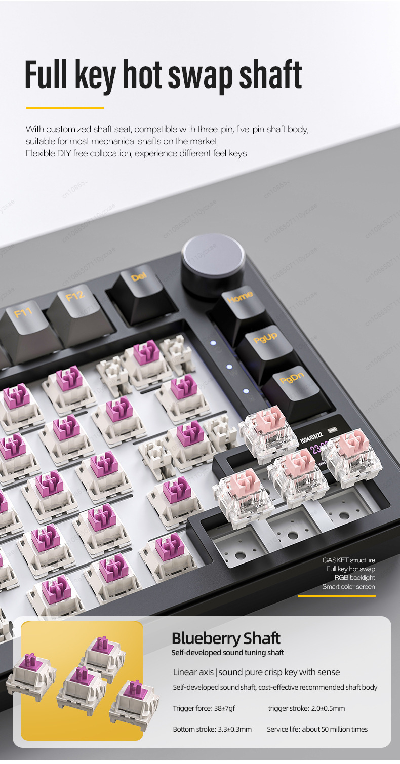 2024 New AL66 Mechanical Keybo - Gaming Keyboard No Rgb ulasan dan harga