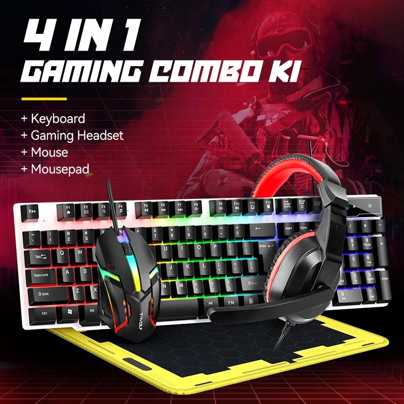 NEW USB Keyboard And Mouse Gam - Gaming Keyboard Mouse Combo ulasan dan harga