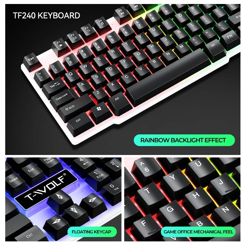 NEW USB Keyboard And Mouse Gam - Gaming Keyboard Mouse Combo ulasan dan harga
