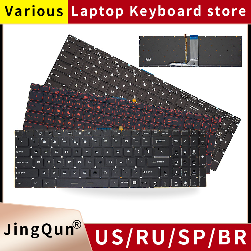 US/RU/SP/FR/TR/AR/NE Backlit K - Gaming Keyboard Backlit ulasan dan harga