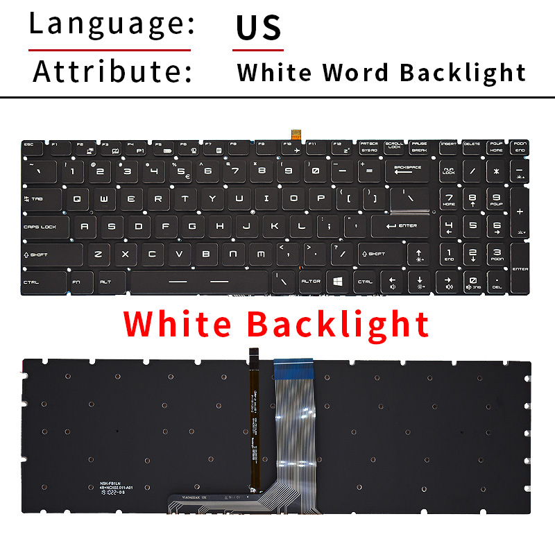 US/RU/SP/FR/TR/AR/NE Backlit K - Gaming Keyboard Backlit ulasan dan harga