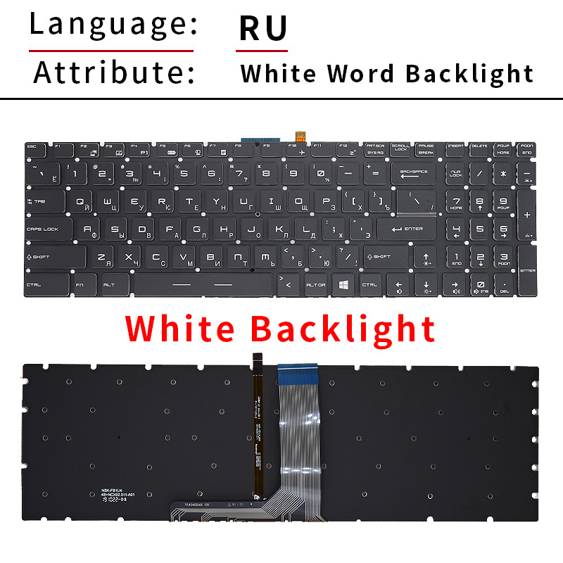 US/RU/SP/FR/TR/AR/NE Backlit K - Gaming Keyboard Backlit ulasan dan harga