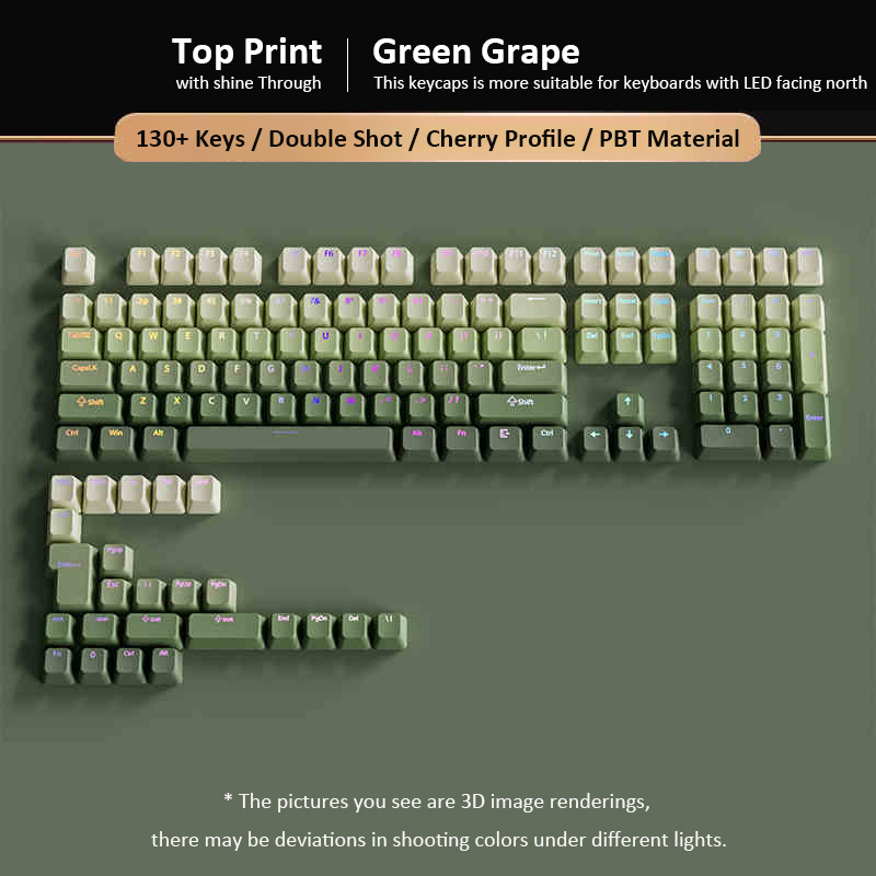 Green Grape Top-lit RGB Backli - Gaming Keyboard No Rgb ulasan dan harga