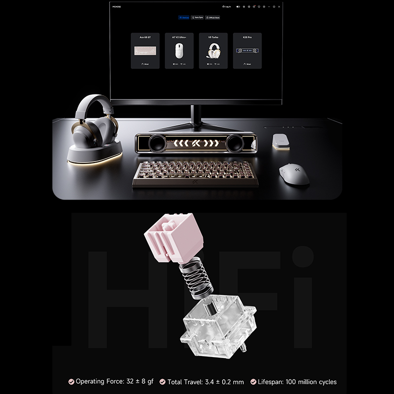 MCHOSE Ace 68 GT Aluminum Allo - Aluminum Case 65 ulasan dan harga