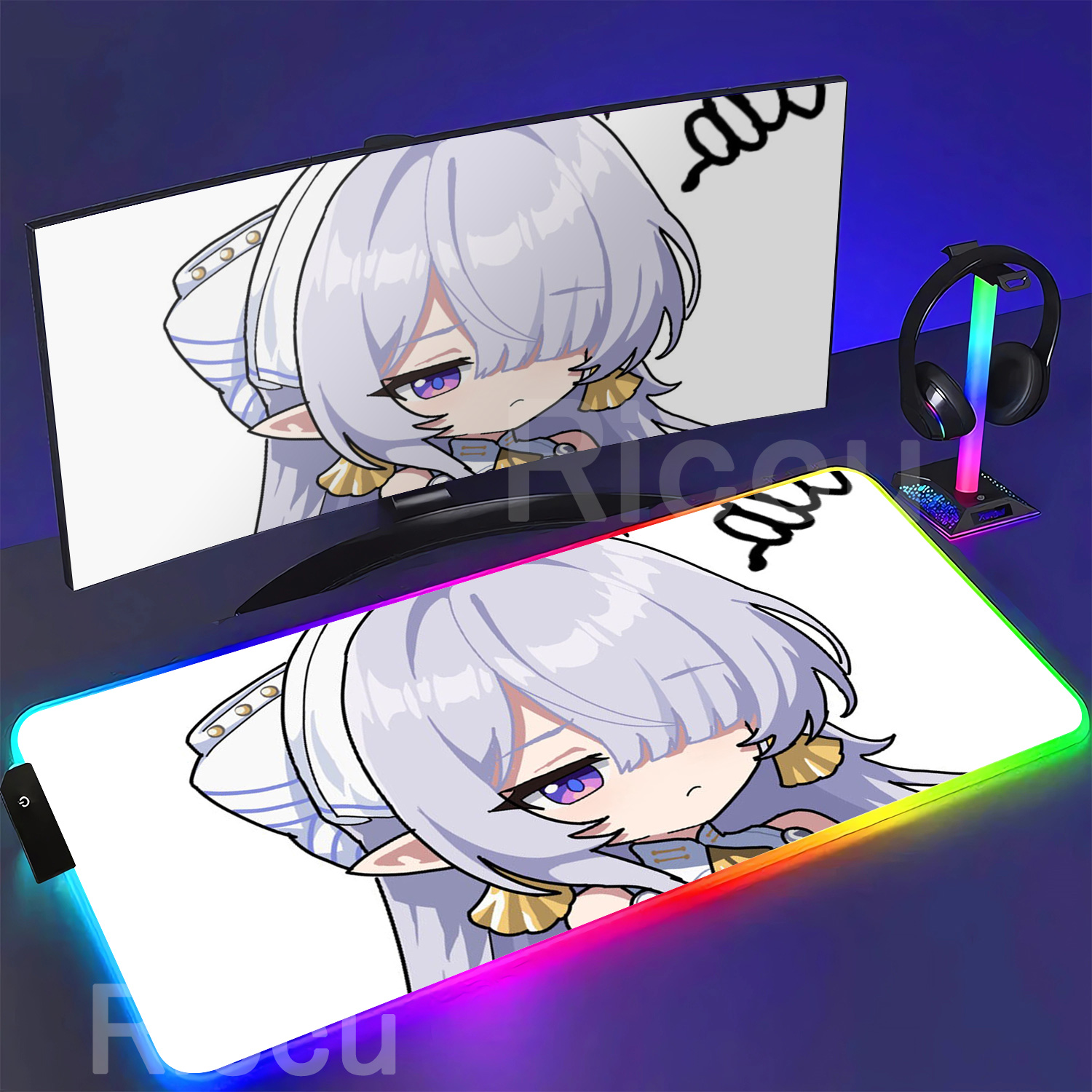 RGB Mouse Pad Velina Airgid Ze - Gaming Keyboard No Rgb ulasan dan harga