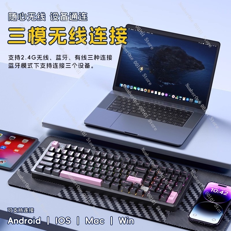 Aluminum Alloy Mechanical Keyb - Gaming Keyboard Wireless ulasan dan harga