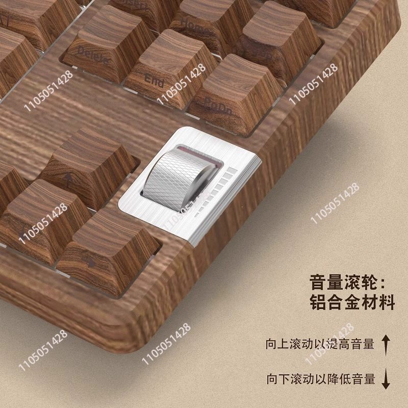 F87 Walnut 75% Wired Gaming Me - Gaming Keyboard Backlit ulasan dan harga