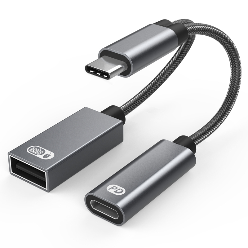 Audio 1 to 2  Type-C to USB OT - Gaming Keyboard Type C ulasan dan harga