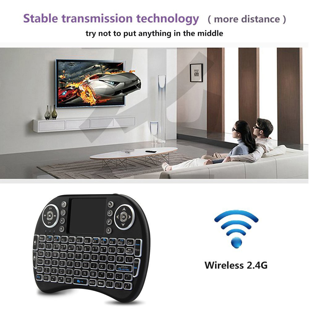 Backlit Mini Wireless Keyboard - Gaming Keyboard Mouse Combo ulasan dan harga