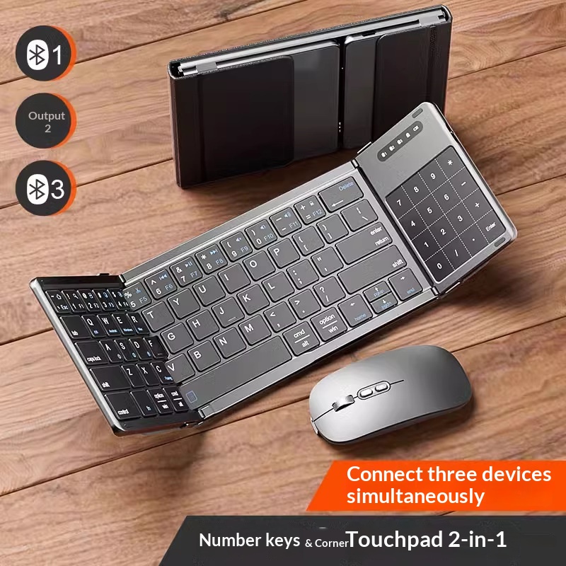 Mengzu Tri Fold Wireless Bluet - Gaming Keyboard Wireless ulasan dan harga