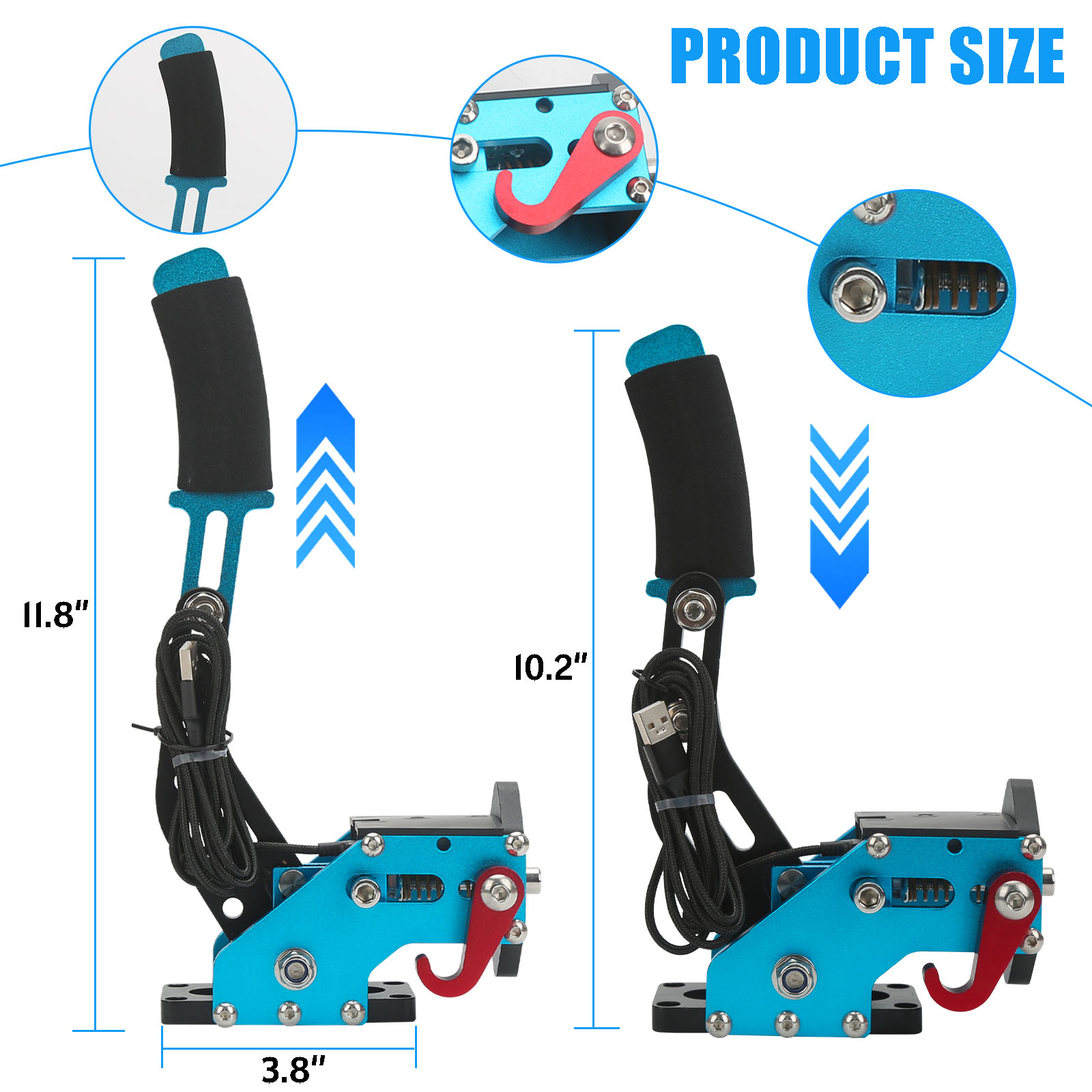 USB Handbrake Kit  with Clamp  - Gaming Keyboard Hall Effect ulasan dan harga