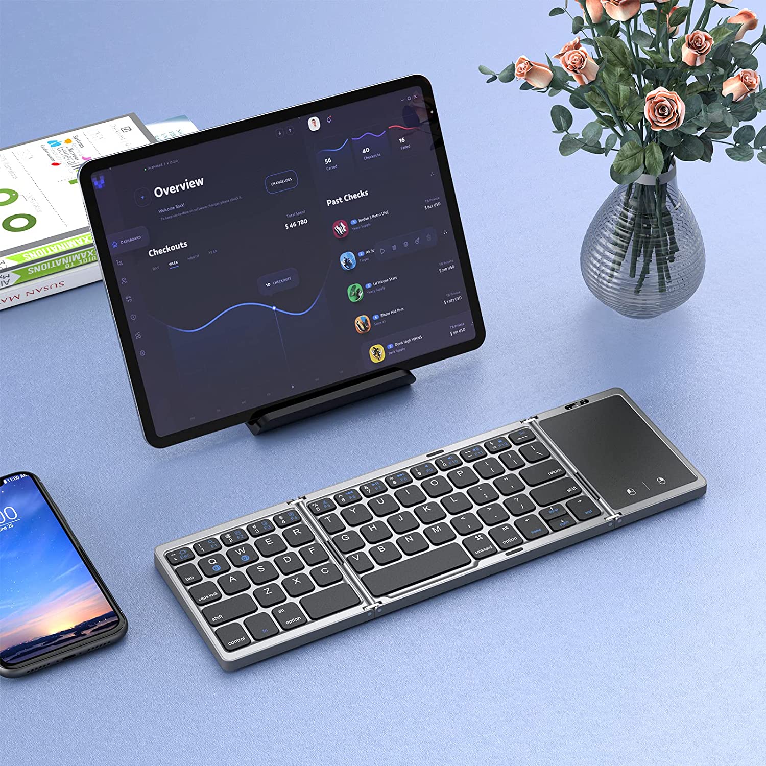 Seenda Foldable Wireless Bluet - Gaming Keyboard Budget ulasan dan harga