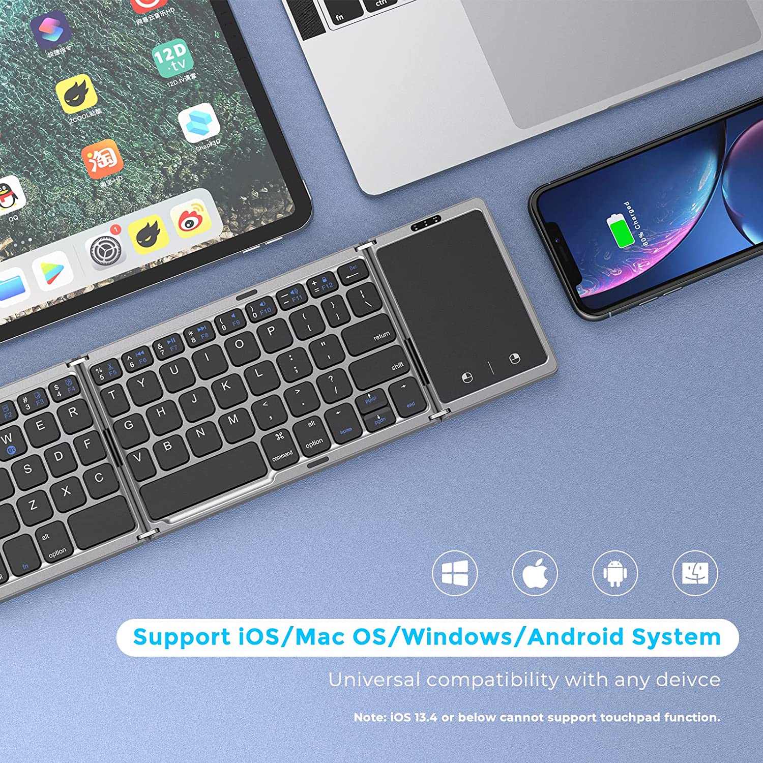 Seenda Foldable Wireless Bluet - Gaming Keyboard Budget ulasan dan harga