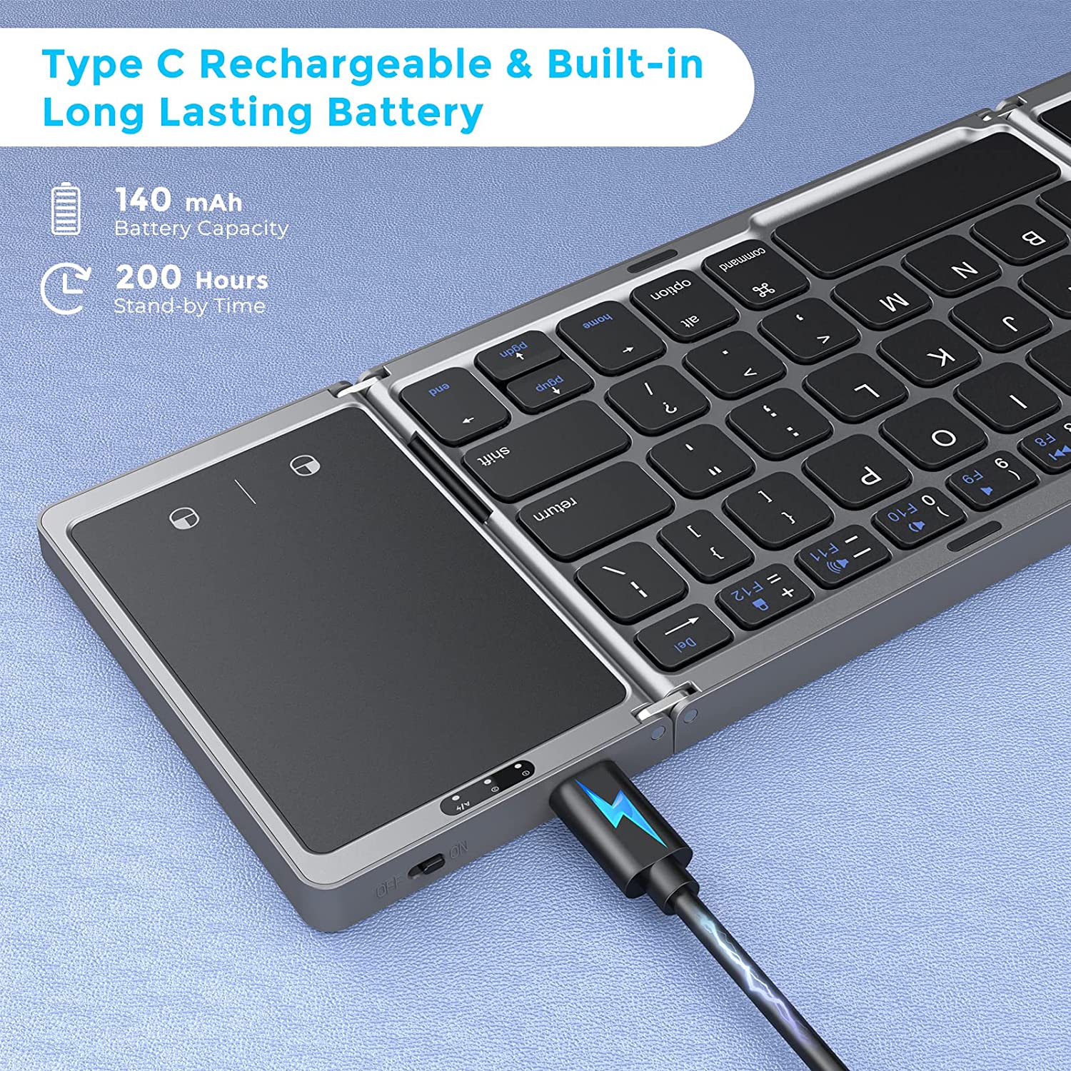 Seenda Foldable Wireless Bluet - Gaming Keyboard Budget ulasan dan harga