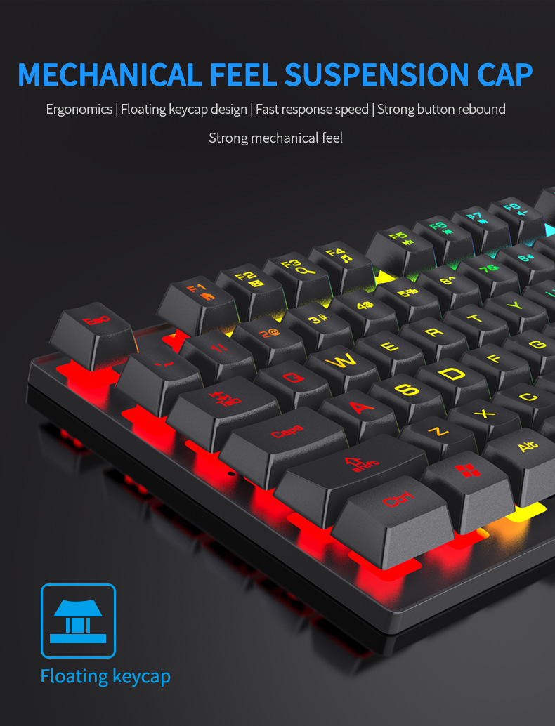 104 Key Backlit Mechanical Key - Gaming Keyboard Budget ulasan dan harga